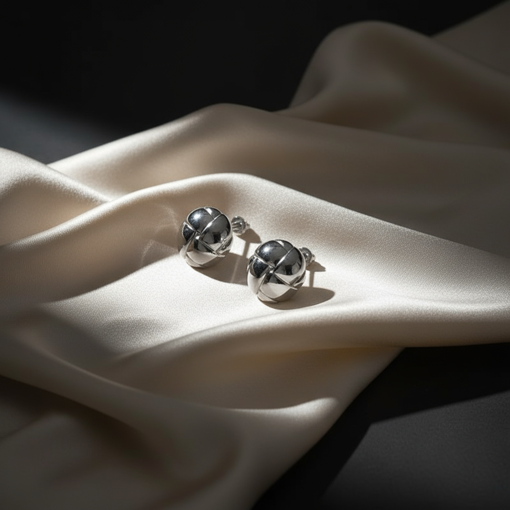 Engraved Orb Earrings