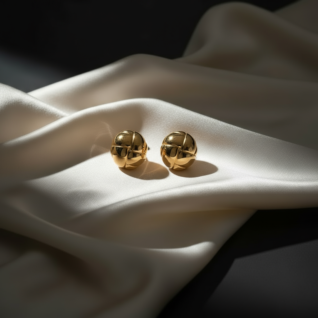 Engraved Orb Earrings