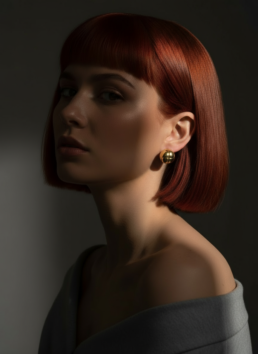 Engraved Orb Earrings