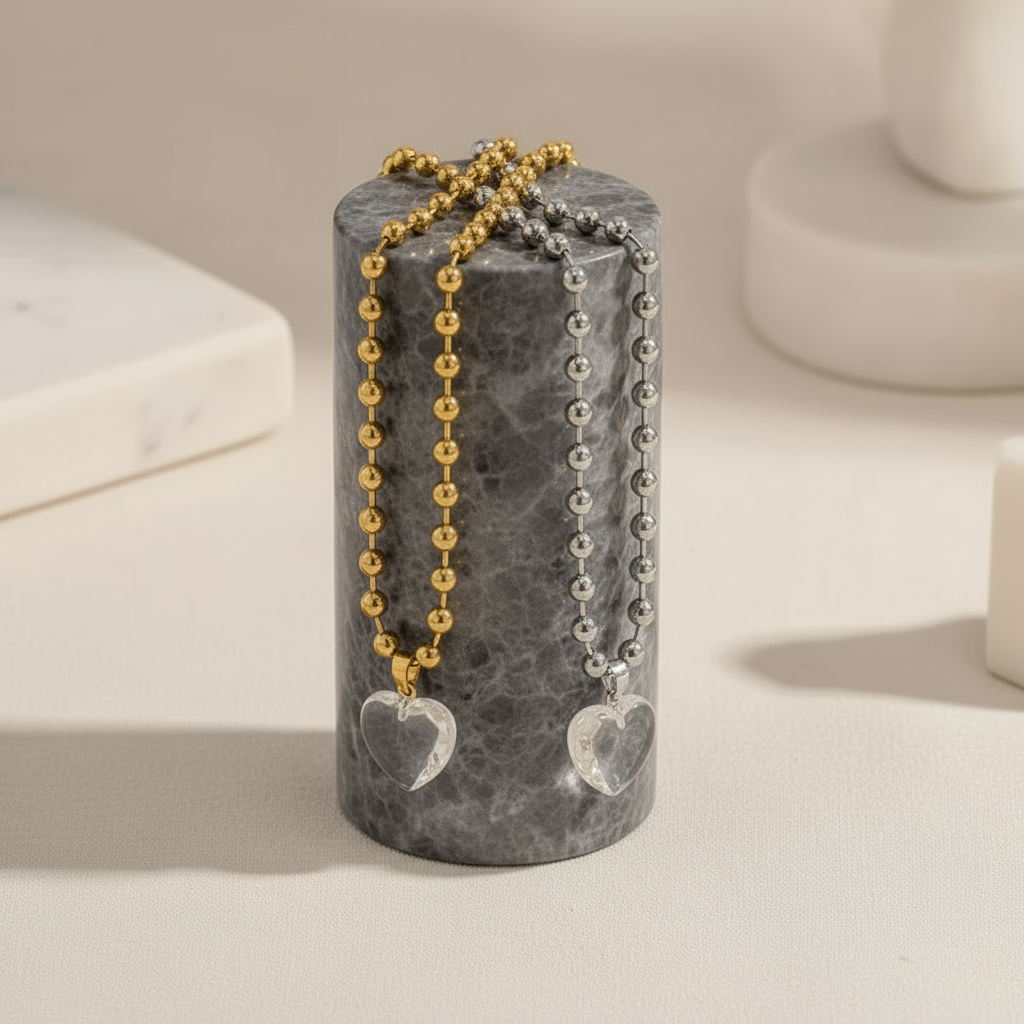 Beaded Heart Necklace