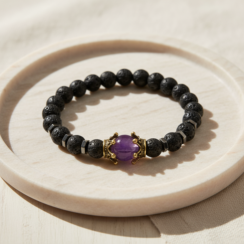 Beaded Crown Bracelet