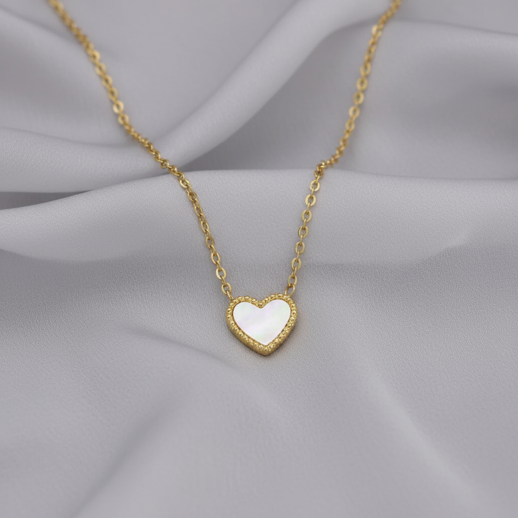 Cherished Heart Necklace (textured)