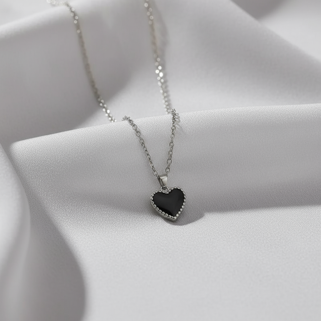 Cherished Heart Necklace (textured)