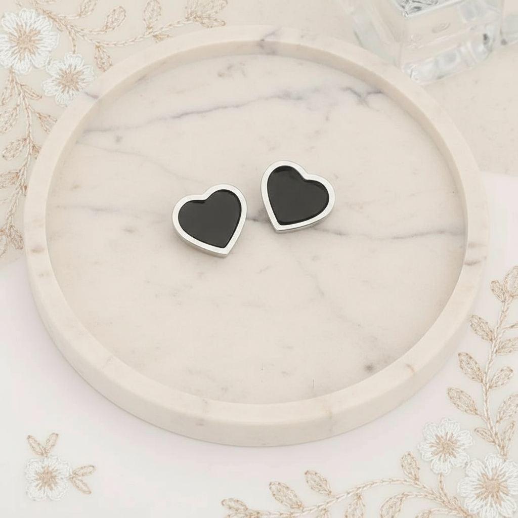 Cherished Heart Earrings (smooth)
