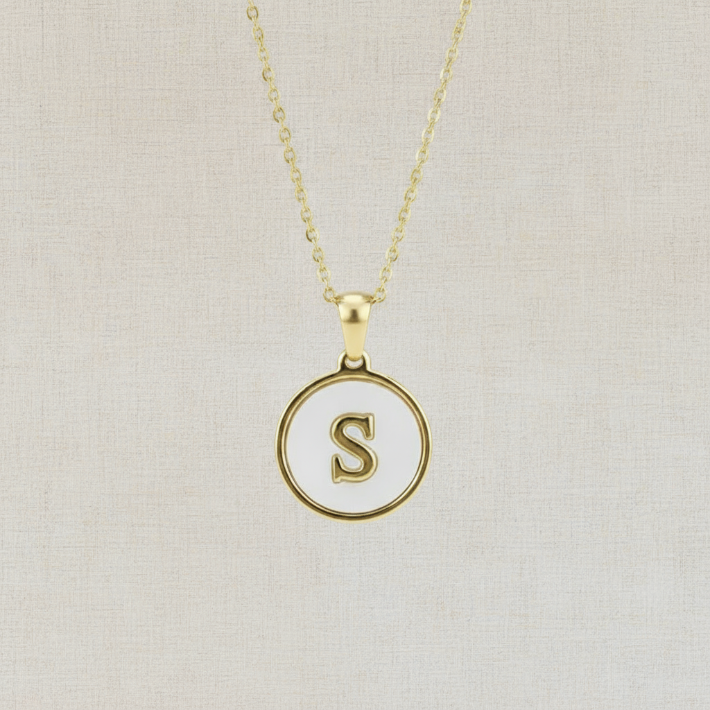 Monogram Shell Necklace