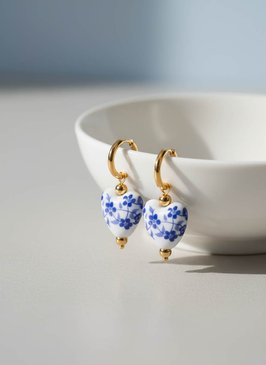 Blue Delft Earrings