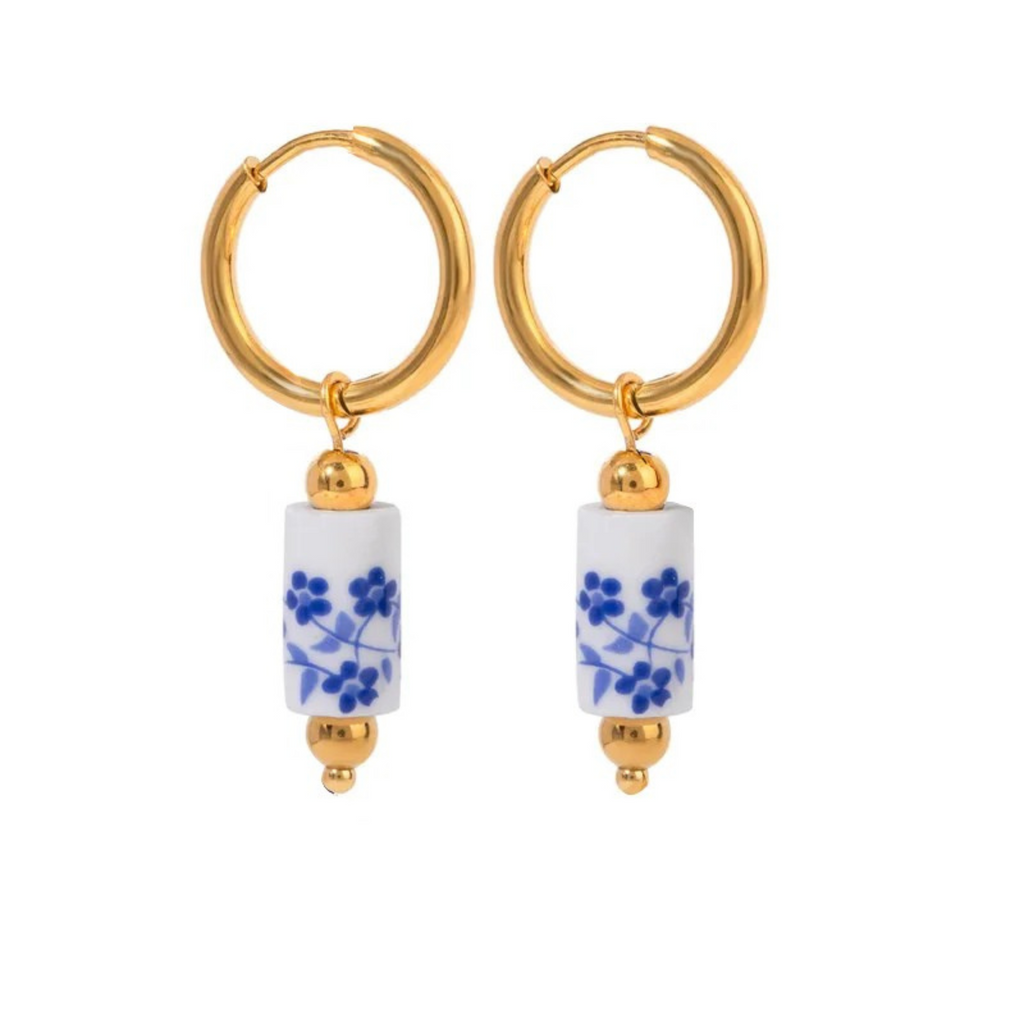 Blue Delft Earrings