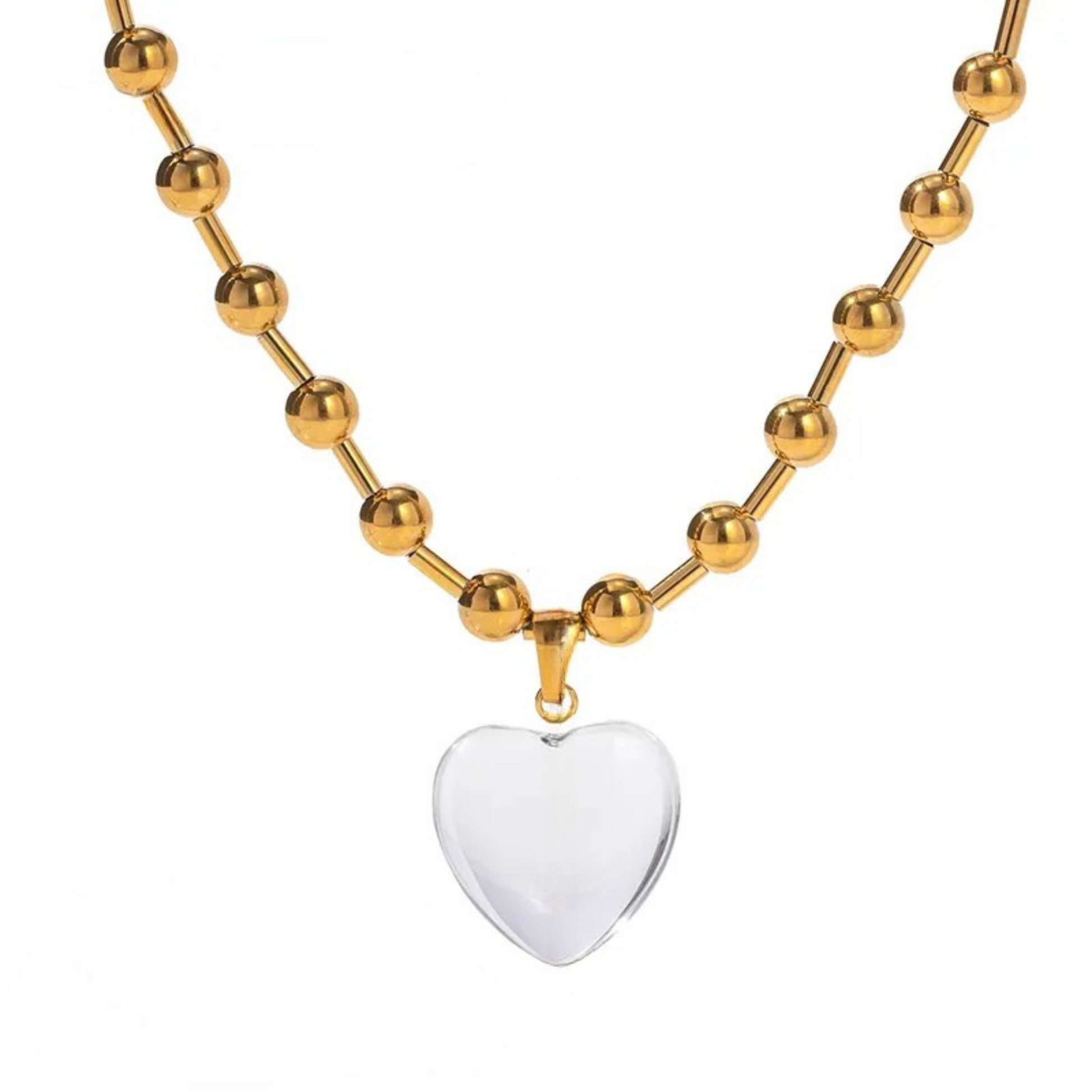 Beaded Heart Necklace