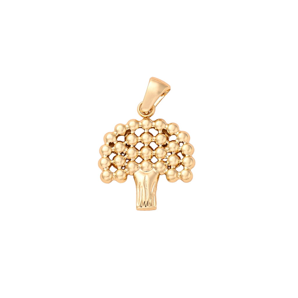 Beaded Mosaic Mushroom Pendant