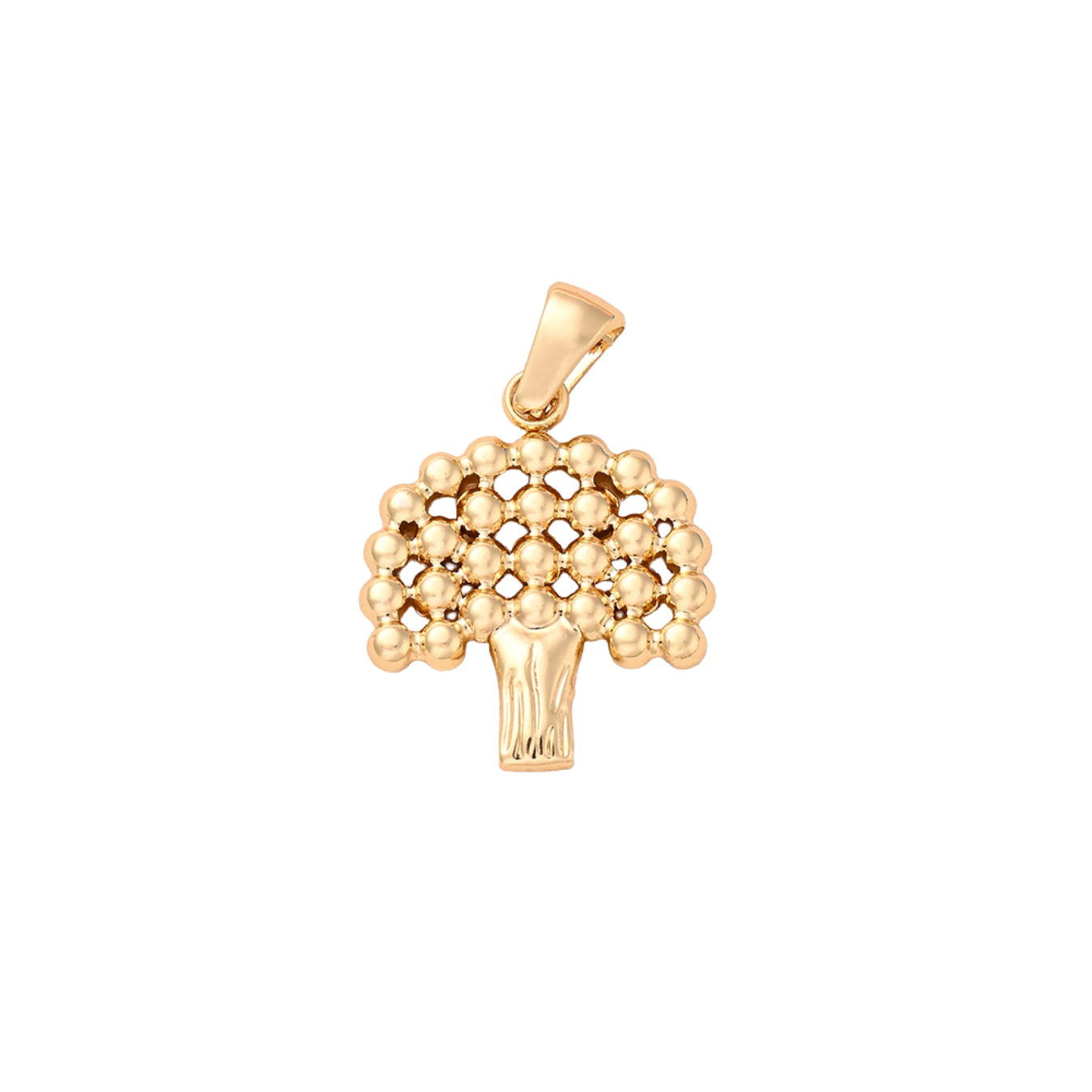 Beaded Mosaic Mushroom Pendant